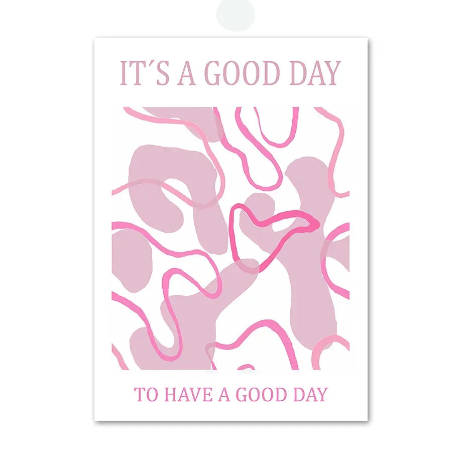 Pink Angel Number Poster - Gallery Wall Art - 03 / 50x70cm No Framed - Posters