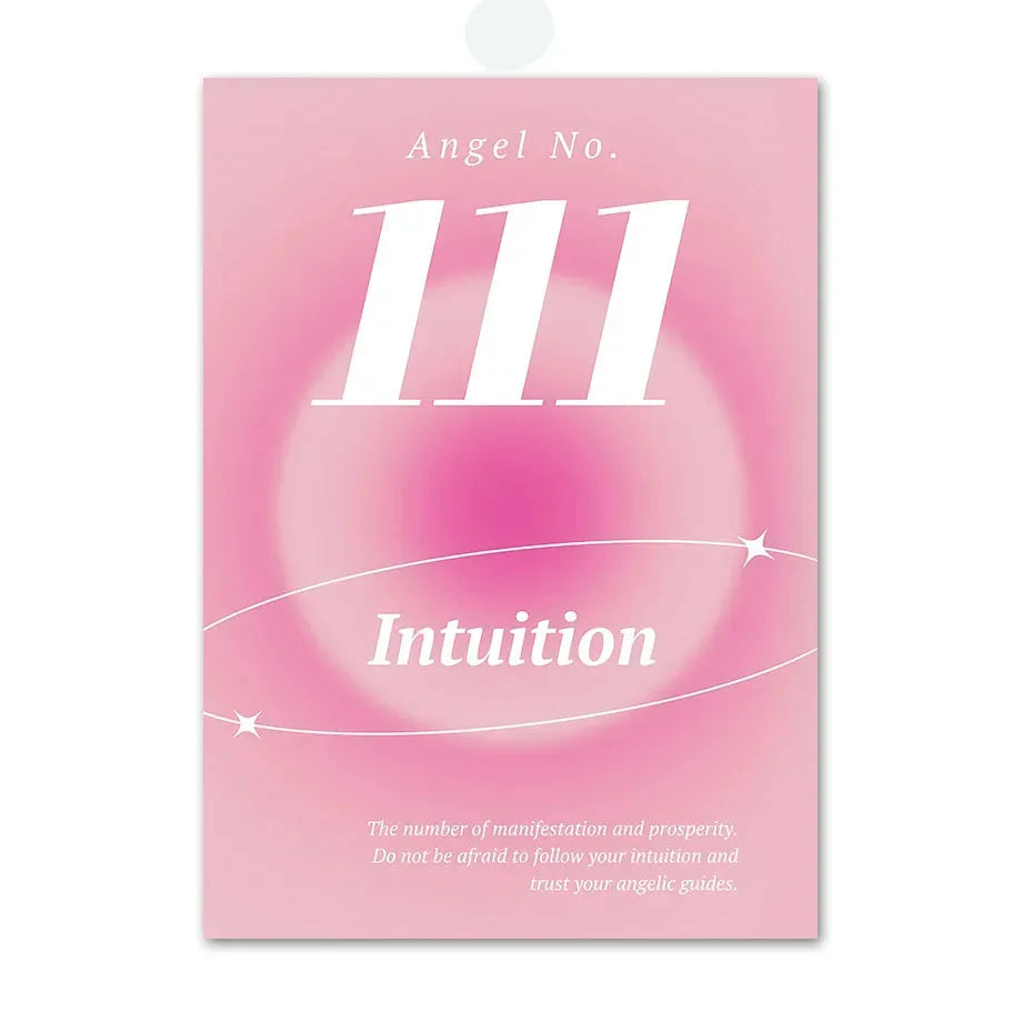 Pink Angel Number Poster - Gallery Wall Art - 01 / 30x40cm No Framed - Posters