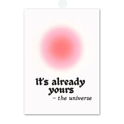 Minimalist decorbites™ pink angel number poster with soft pink gradient circle and black serif text for gallery wall art