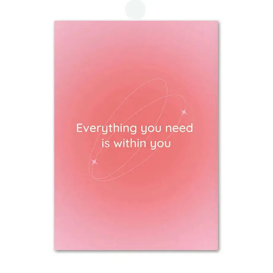 A pink angel number poster with white text and delicate star motifs on a soft gradient pink rectangular card for wall art