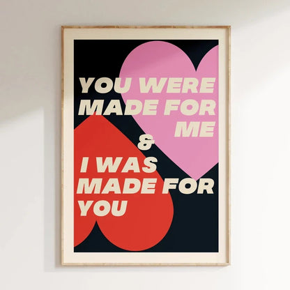 Pink Music Lyrics Wall Art Canvas - 2 / 30x42cm No Frame - Posters