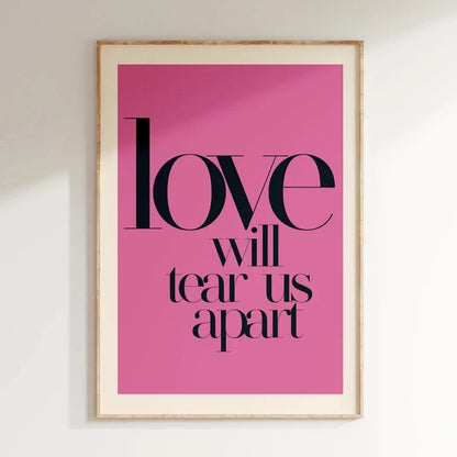 Pink Music Lyrics Wall Art Canvas - 12 / 20x30cm No Frame - Posters
