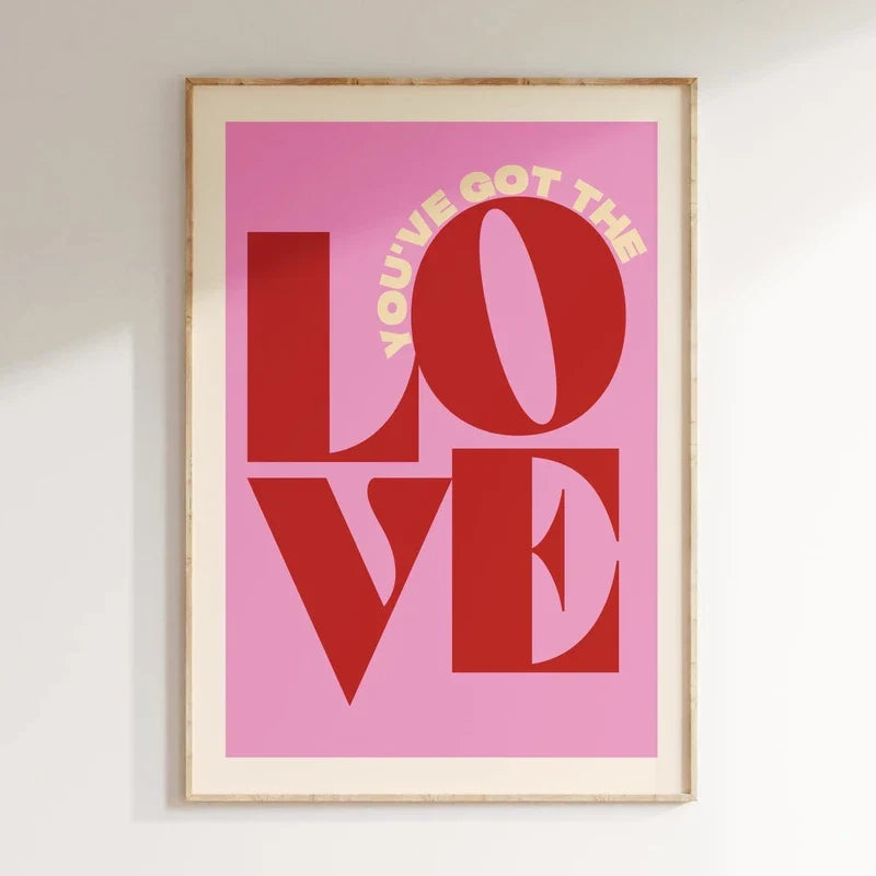 Pink Music Lyrics Wall Art Canvas - 11 / 20x30cm No Frame - Posters