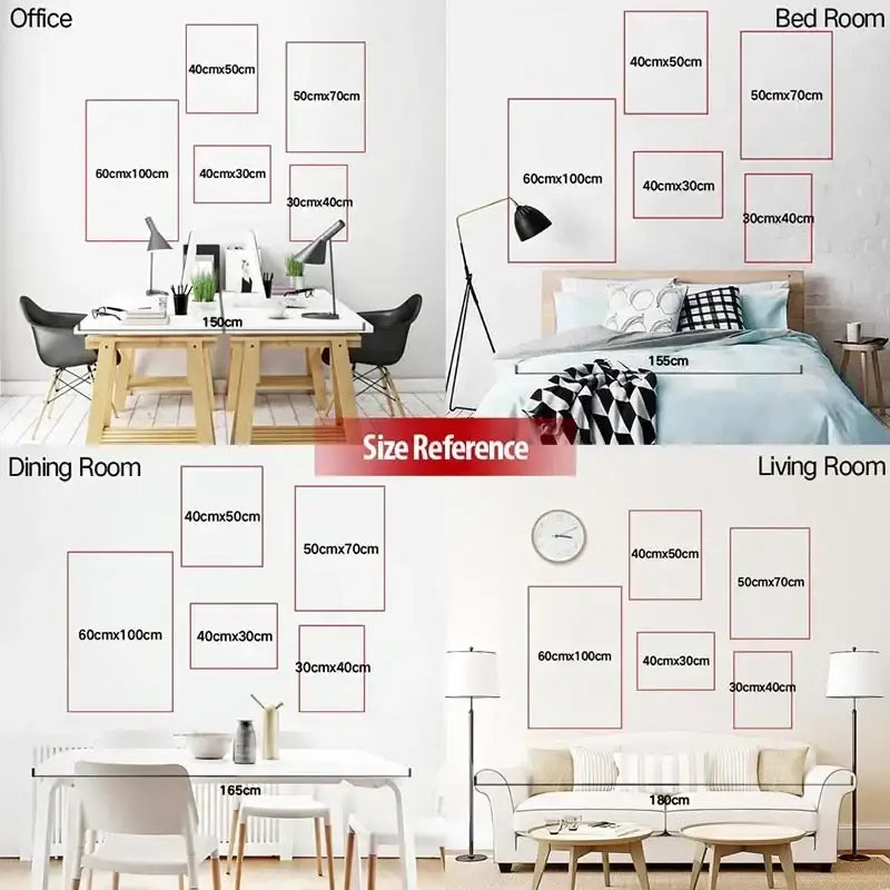 DecorBites™ pink music lyrics wall art canvas set with minimalist white rectangular frames for office and living spaces