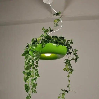 Planter Pendant Lighting - Green