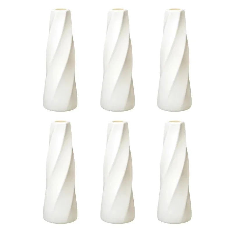 Plastic Retro Flower Vases 6-20 Pack - 6 pack / CHINA - Vase