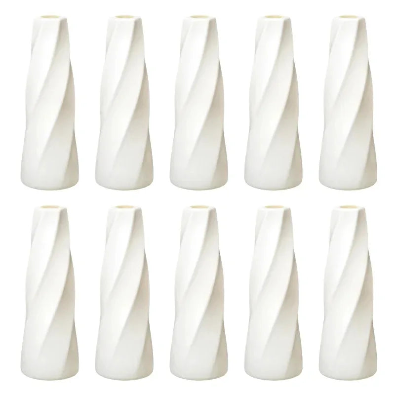 Plastic Retro Flower Vases 6-20 Pack - 10 pack / CHINA - Vase