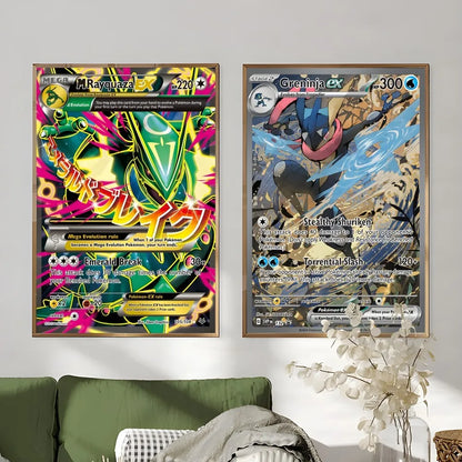 Pokemon Card Poster Set - Wall Art Decor - Posters