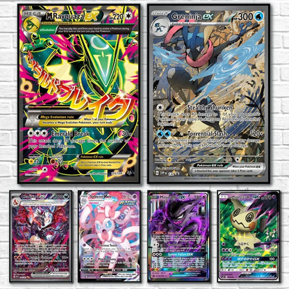 Pokemon Card Poster Set - Wall Art Decor - Posters