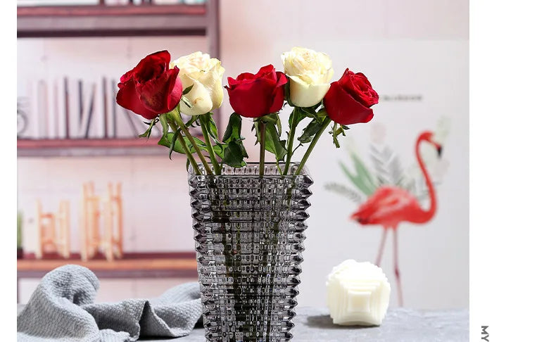 Premium Crystal Glass Vase for Home Décor - Vase