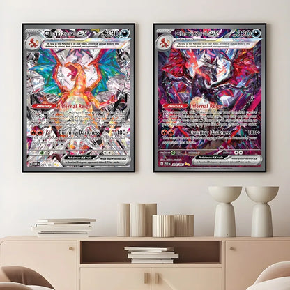 Rare Japanese Anime Charizard Poster Decoration Art - Posters