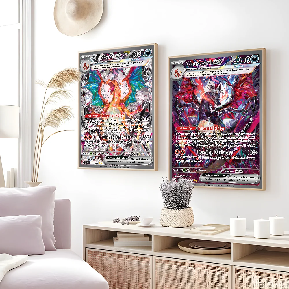 Rare Japanese Anime Charizard Poster Decoration Art - Posters