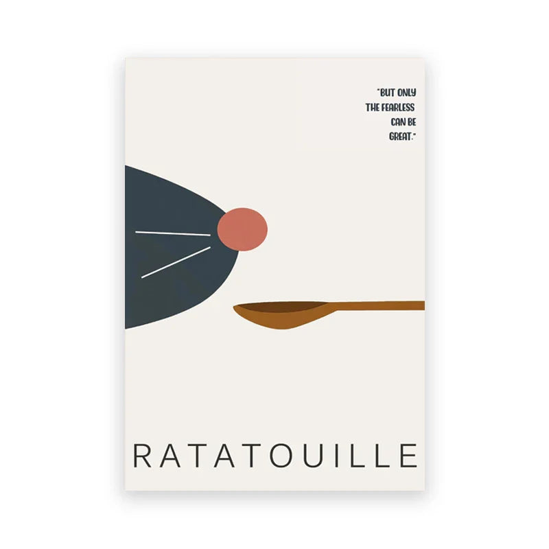 Ratatouille Cartoon Art Print for Kitchen Decor - PB30103 / 30x40 cm No Frame - Posters