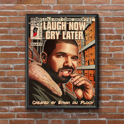 Retro Canvas Print: Hip Hop Singer Album Cover - Posters