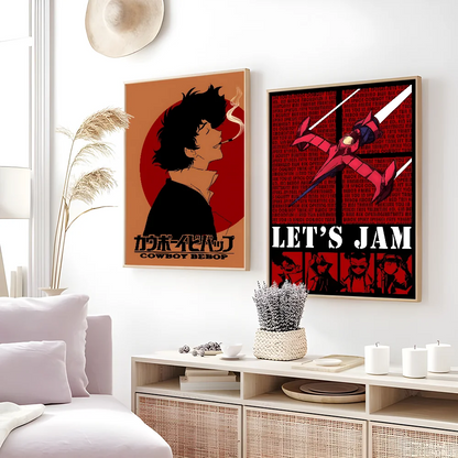 Retro Cowboy Bebop Anime Poster for Home Decor - Posters