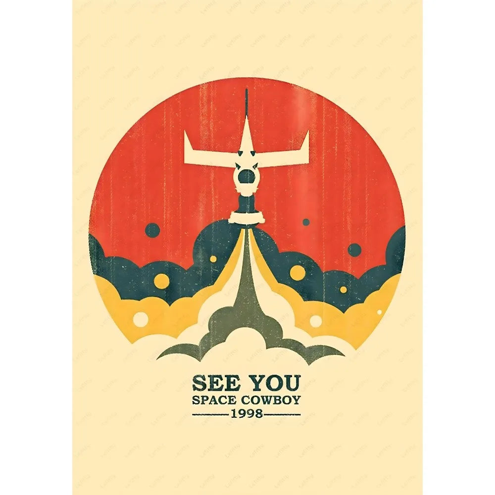 Retro Cowboy Bebop Anime Poster for Home Decor - z5 / 30X40cmNoframe - Posters