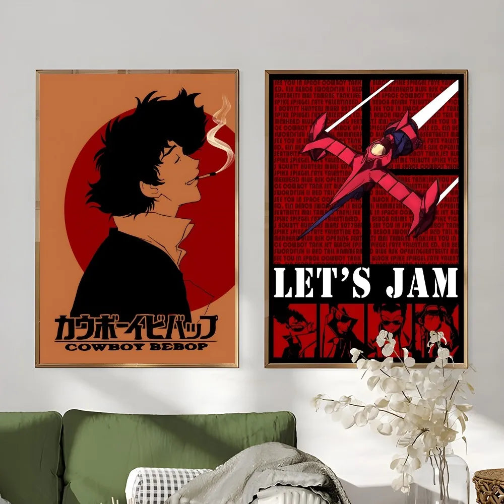 Retro Cowboy Bebop Anime Poster for Home Decor - Posters