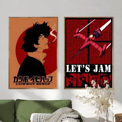 Retro Cowboy Bebop Anime Poster for Home Decor - Posters