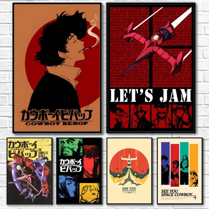 Retro Cowboy Bebop Anime Poster for Home Decor - Posters