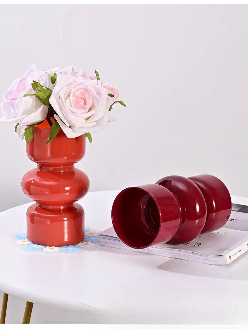 DecorBites™ Retro Glass Vase for DIY Flower Arrangements