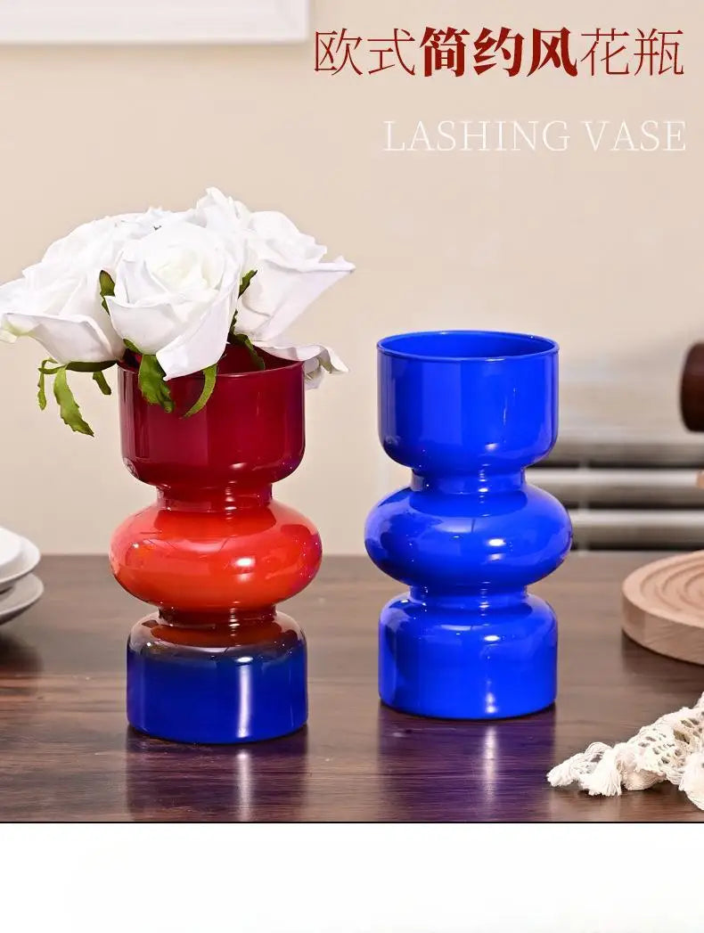 DecorBites™ Retro Glass Vase for DIY Flower Arrangements
