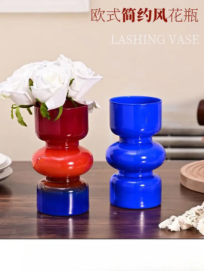 Retro Glass Vase for DIY Flower Arrangements - Vase