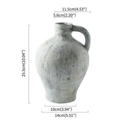Rustic Handmade Ceramic Vase for Home Decor - Vase