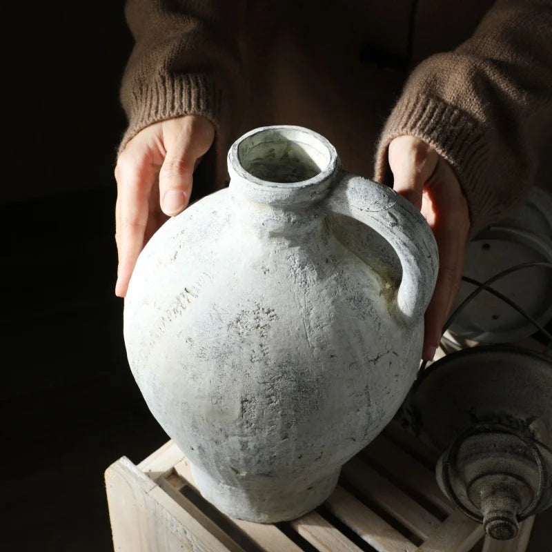 Rustic Handmade Ceramic Vase for Home Decor - Vase