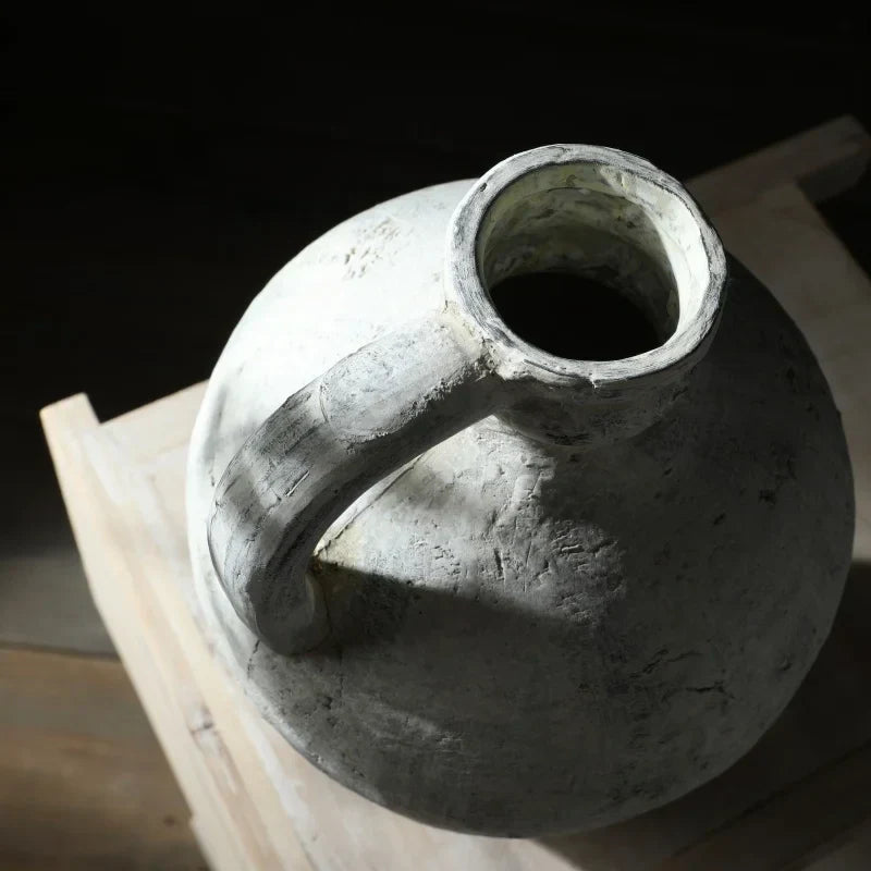 Rustic Handmade Ceramic Vase for Home Decor - Vase