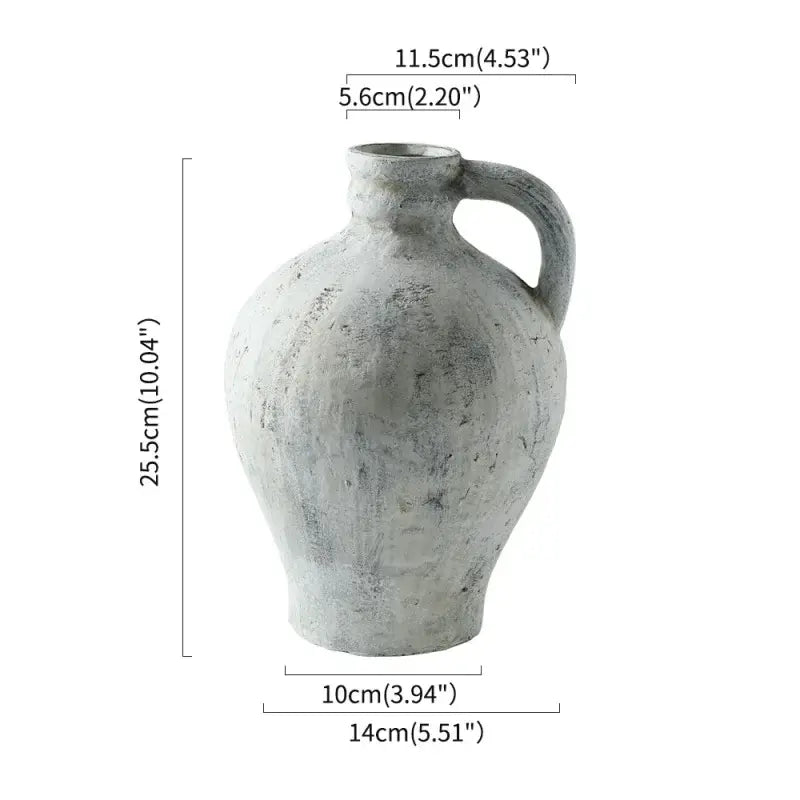 Rustic Handmade Ceramic Vase for Home Decor - Vase
