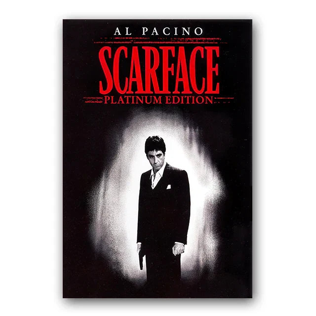 ’Scarface Tony Montana Canvas Wall Art Print’ - Navy Blue / 50x70cm No Frame - Posters
