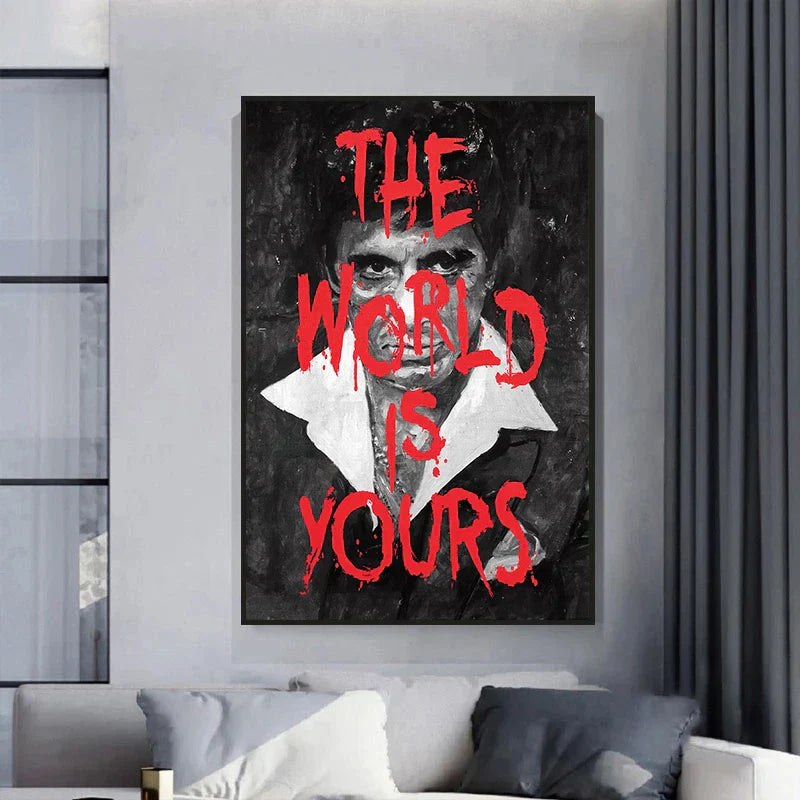 ’Scarface Tony Montana Canvas Wall Art Print’ - Posters