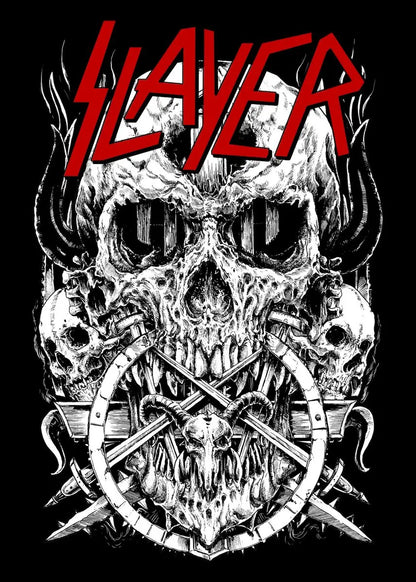 Slayer Heavy Metal Band Album Poster Canvas Art - V / 20X30cm No Framed - Posters