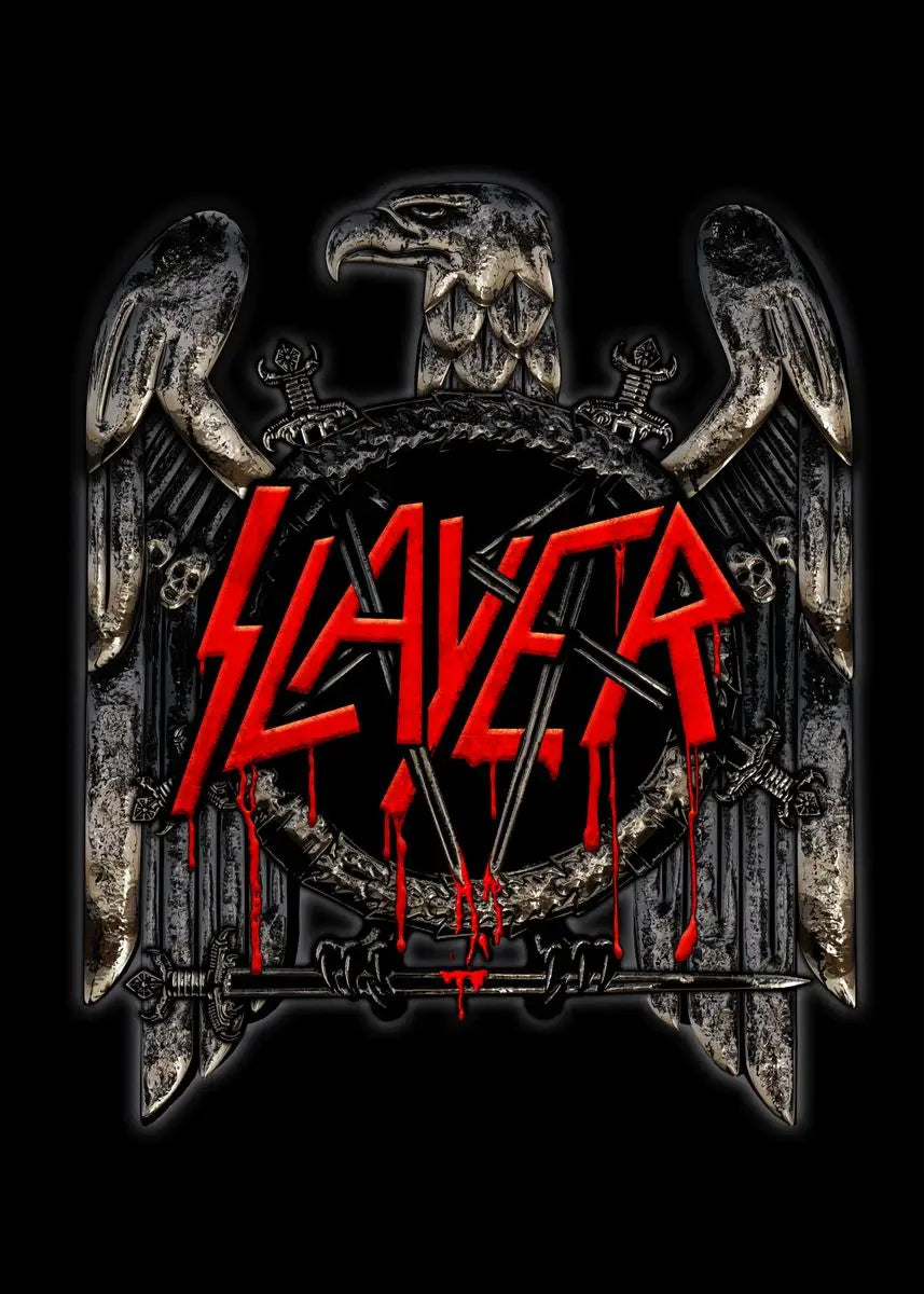 Slayer Heavy Metal Band Album Poster Canvas Art - H / 30X40cm No Framed - Posters