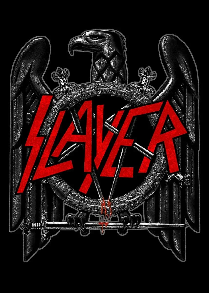 Slayer Heavy Metal Band Album Poster Canvas Art - F / 30X40cm No Framed - Posters