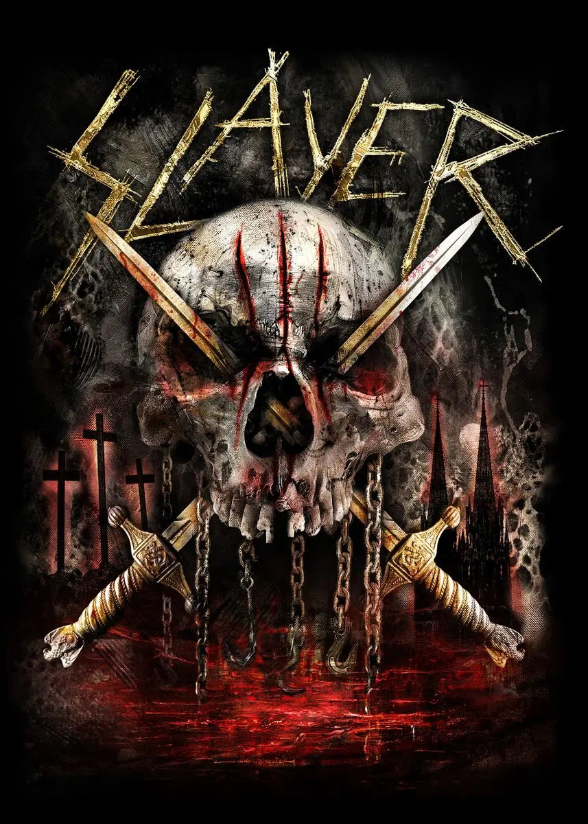 Slayer Heavy Metal Band Album Poster Canvas Art - T / 30X40cm No Framed - Posters
