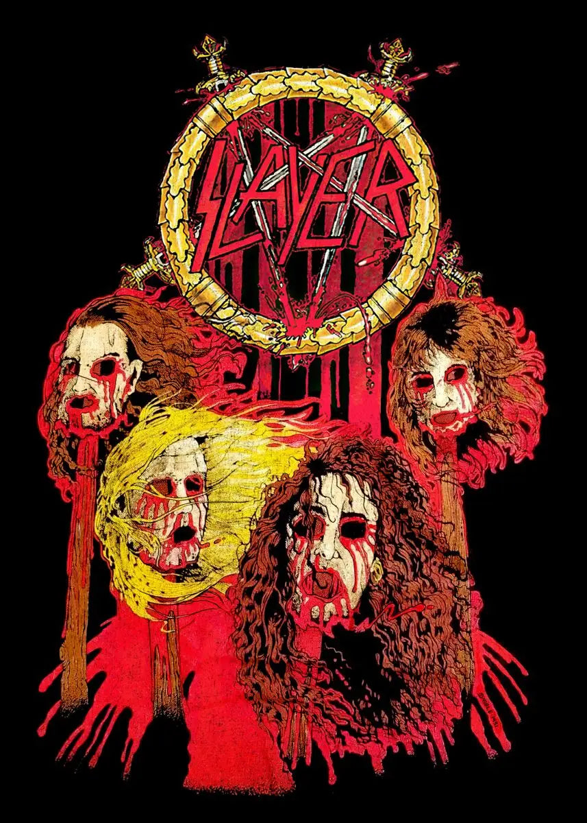 Slayer Heavy Metal Band Album Poster Canvas Art - L / 30X40cm No Framed - Posters