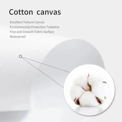 White cotton canvas fabric roll with smooth texture and waterproof feature for decorbites slayer heavy metal band album poster