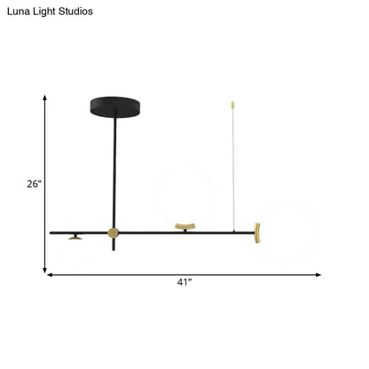DecorBites sleek metal crossed line island light with modern black and gold minimalist led e26 e27 pendant design