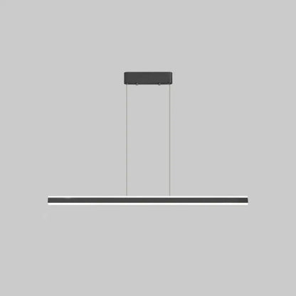 DecorBites™ sleek triangle island led hanging lamp in black aluminum with two cables for modern restaurant lighting