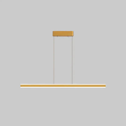 Decorbites sleek triangle island led hanging lamp in gold aluminum with minimalist design for restaurants