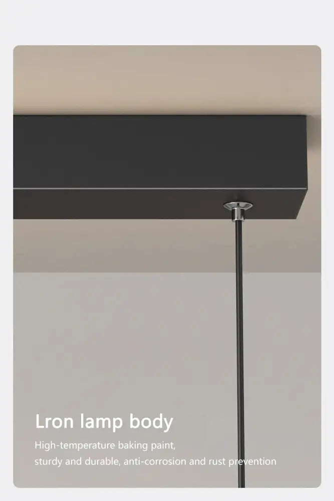 Decorbites™ sleek wavy pendant lights with black iron body and high-temperature baked paint finish for dining room