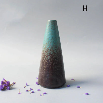 Small Ceramic Vase - Elegant Japanese Home Decor - 02-H - Vase