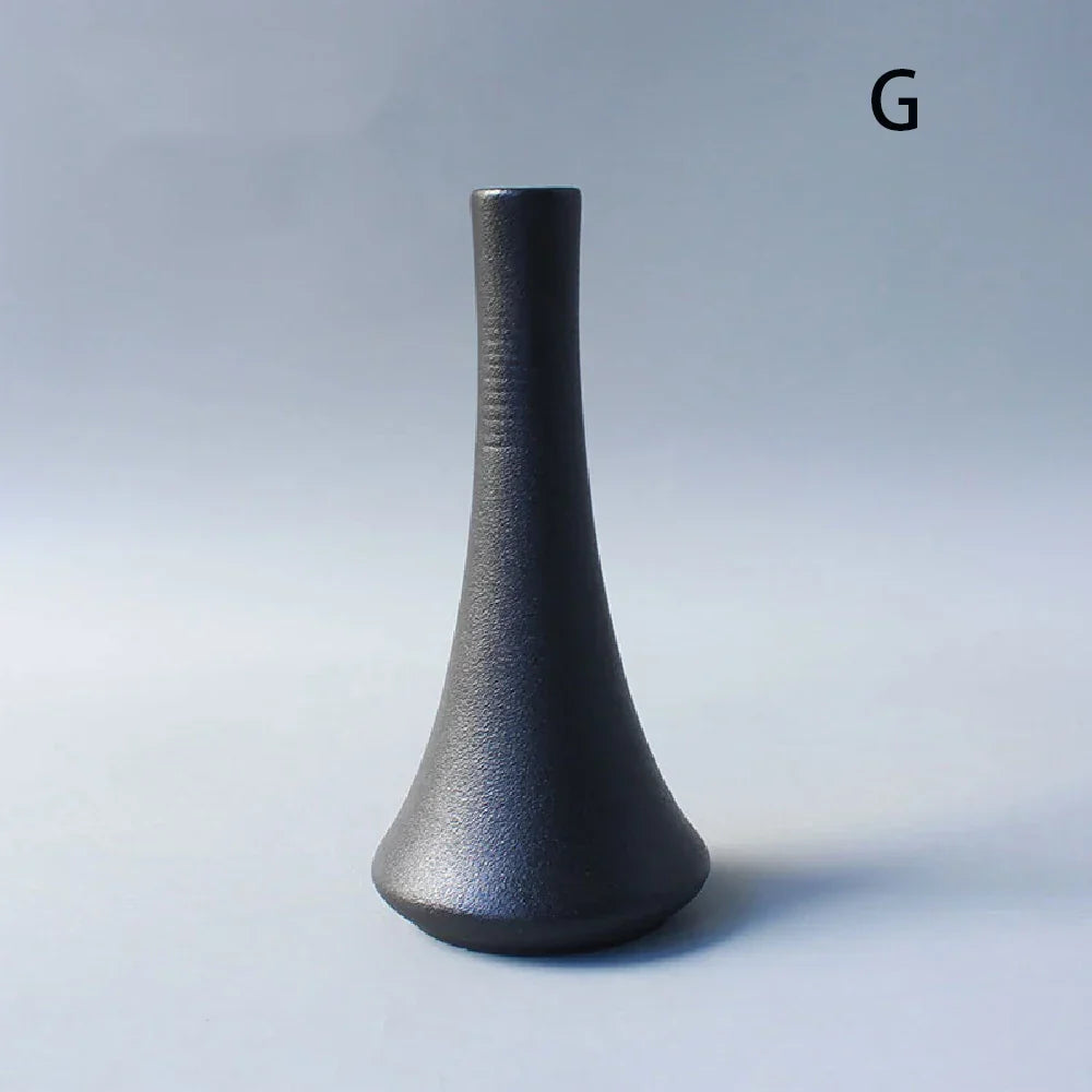 Small Ceramic Vase - Elegant Japanese Home Decor - G - Vase