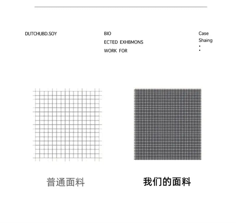 Comparison of ordinary fabric and denser black-and-white checkered fabric for decorbites duvet cover set