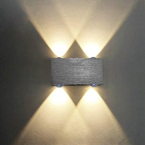 Sphera Modern LED Cube Box Wall Sconces - 4W - 4 Heads / Yellow