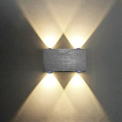 Sphera Modern LED Cube Box Wall Sconces - 4W - 4 Heads / Yellow