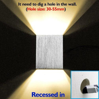 Sphera Modern LED Cube Box Wall Sconces