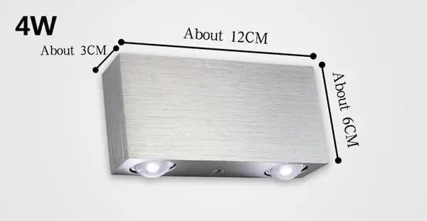 Silver rectangular led wall sconces with two circular bulbs and brushed metal finish from decorbites sphera wall collection