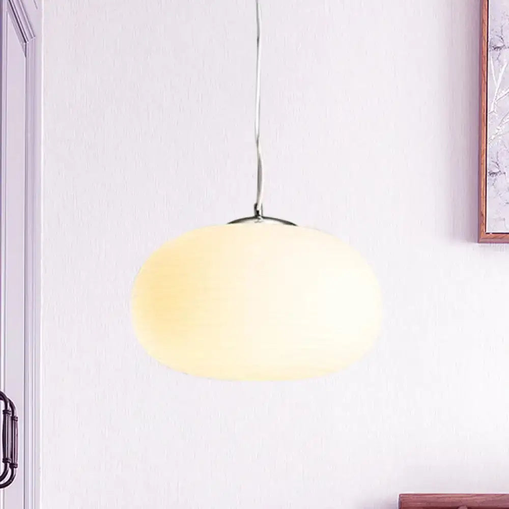 Decorbites™ stylish nordic pendant light with frosted opal glass and chrome fixture ideal for office and kitchen island